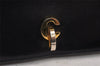 Authentic Christian Dior Vintage Shoulder Bag Purse Leather Black CD 1475K