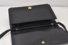 Authentic Christian Dior Vintage Shoulder Bag Purse Leather Black CD 1475K