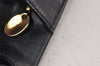 Authentic Christian Dior Vintage Shoulder Bag Purse Leather Black CD 1475K