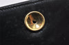 Authentic Christian Dior Vintage Shoulder Bag Purse Leather Black CD 1475K