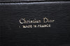 Authentic Christian Dior Vintage Shoulder Bag Purse Leather Black CD 1475K