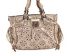 Authentic Salvatore Ferragamo Gancini Leather 2Way Shoulder Hand Bag Gold 1476K