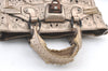 Authentic Salvatore Ferragamo Gancini Leather 2Way Shoulder Hand Bag Gold 1476K