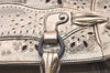 Authentic Salvatore Ferragamo Gancini Leather 2Way Shoulder Hand Bag Gold 1476K