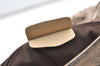 Authentic Salvatore Ferragamo Gancini Leather 2Way Shoulder Hand Bag Gold 1476K