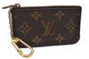 Authentic Louis Vuitton Monogram Pochette Cles Coin Purse Case M62650 LV 1477J