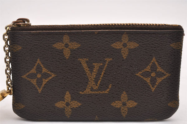 Authentic Louis Vuitton Monogram Pochette Cles Coin Purse Case M62650 LV 1477J