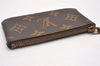 Authentic Louis Vuitton Monogram Pochette Cles Coin Purse Case M62650 LV 1477J