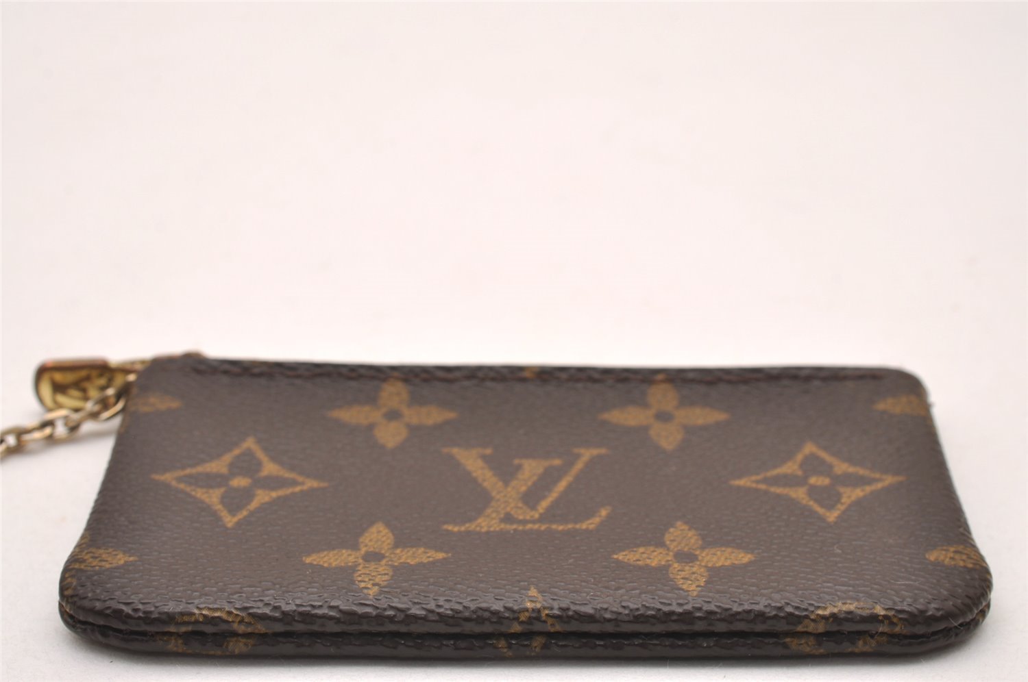 Authentic Louis Vuitton Monogram Pochette Cles Coin Purse Case M62650 LV 1477J