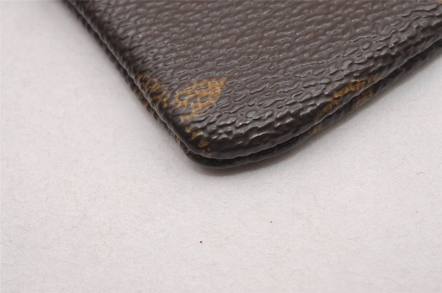 Authentic Louis Vuitton Monogram Pochette Cles Coin Purse Case M62650 LV 1477J