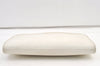 Authentic Burberrys Vintage Leather Clutch Hand Bag Purse White 1477K