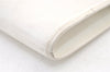 Authentic Burberrys Vintage Leather Clutch Hand Bag Purse White 1477K