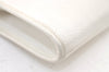 Authentic Burberrys Vintage Leather Clutch Hand Bag Purse White 1477K