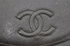 Authentic CHANEL Caviar Skin Vintage CC Logo Bifold Wallet Purse Black 1478K