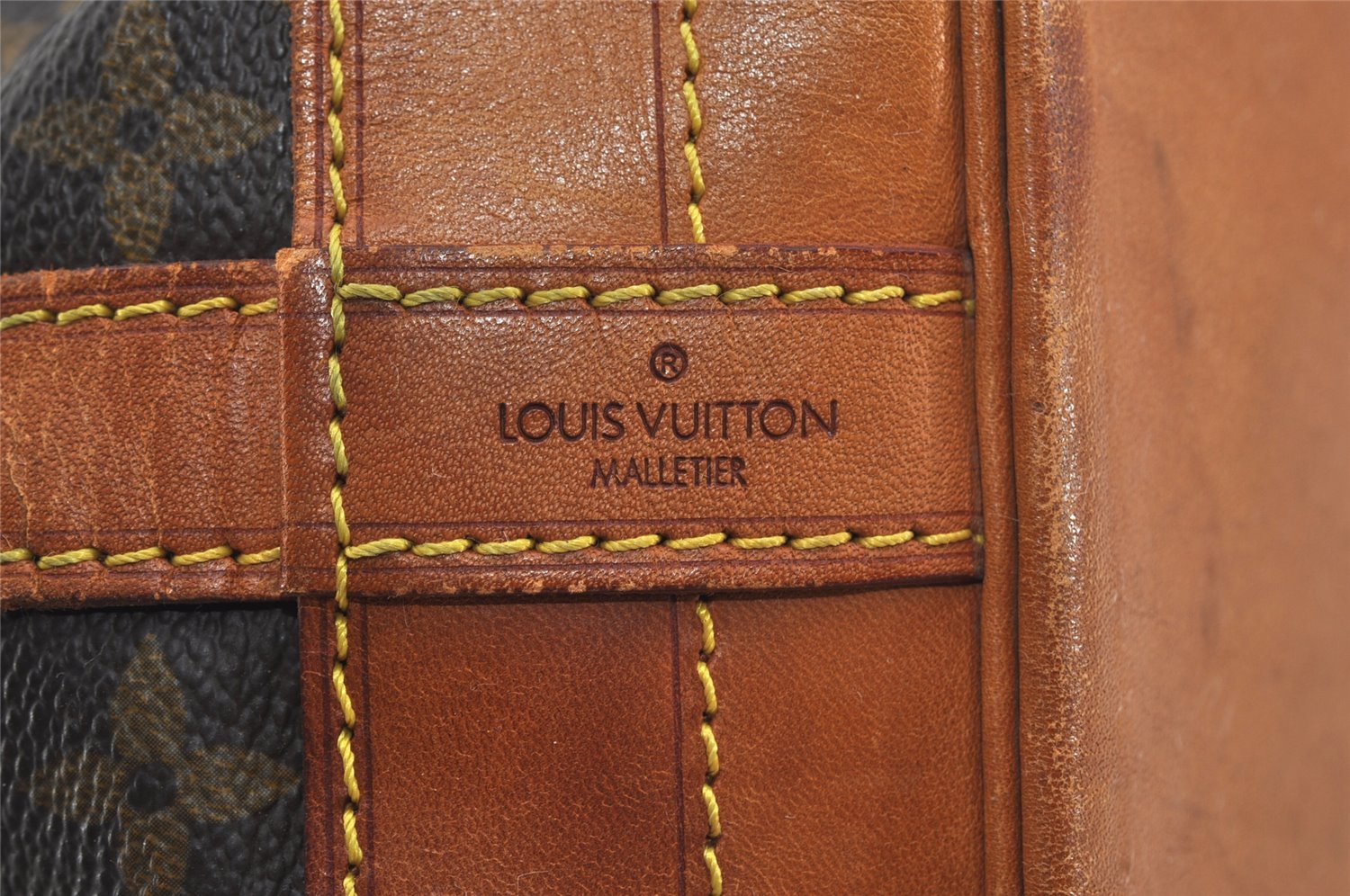 Authentic Louis Vuitton Monogram Noe Shoulder Drawstring Bag M42224 LV 1479I