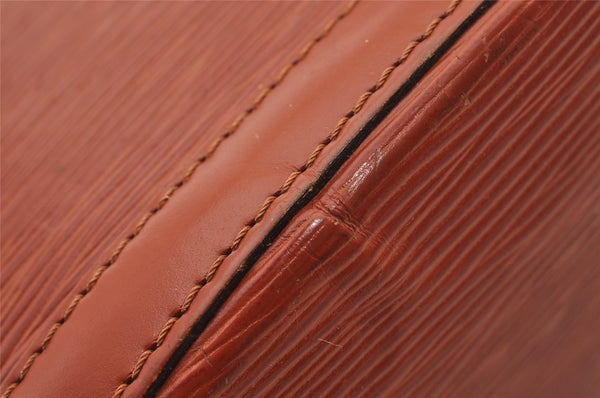 Authentic Louis Vuitton Epi Saint Jacques Hand Bag Brown M52273 LV 1480I