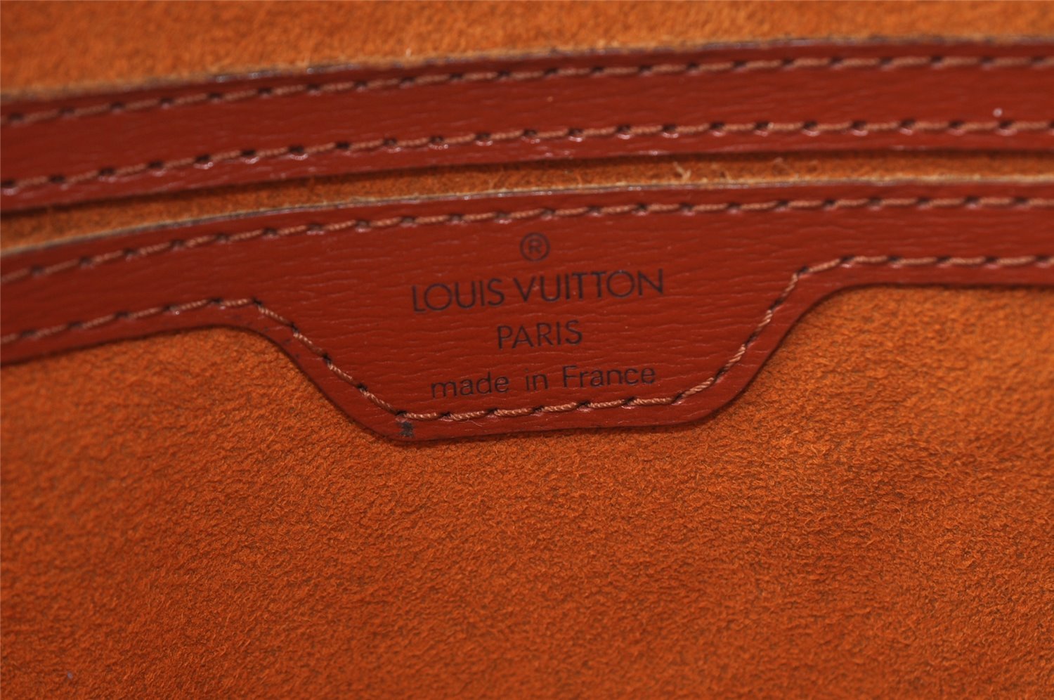 Authentic Louis Vuitton Epi Saint Jacques Hand Bag Brown M52273 LV 1480I