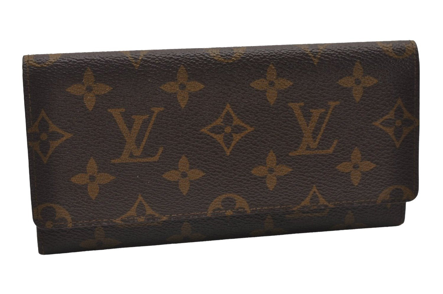 Authentic Louis Vuitton Monogram Porte Yen Long Wallet Purse M61820 LV 1480J