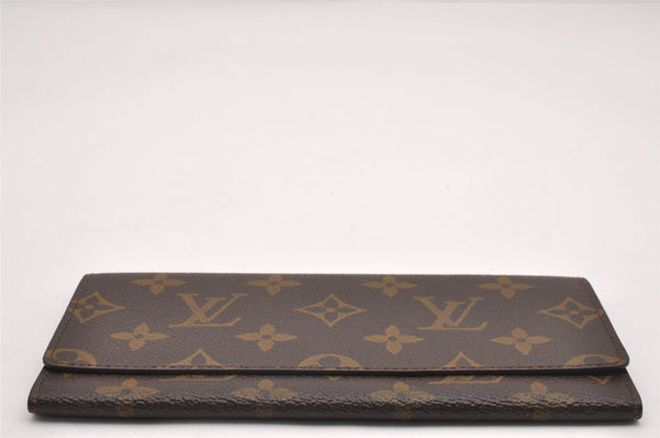 Authentic Louis Vuitton Monogram Porte Yen Long Wallet Purse M61820 LV 1480J