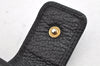 Authentic GUCCI Bamboo Vintage Long Wallet Purse Leather Suede Black 1480K