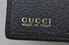 Authentic GUCCI Bamboo Vintage Long Wallet Purse Leather Suede Black 1480K