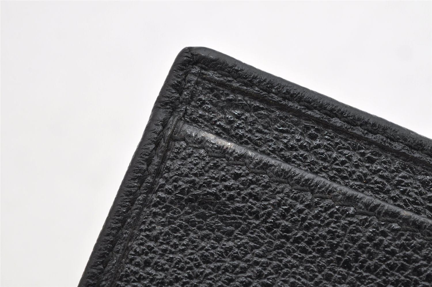 Authentic GUCCI Bamboo Vintage Long Wallet Purse Leather Suede Black 1480K