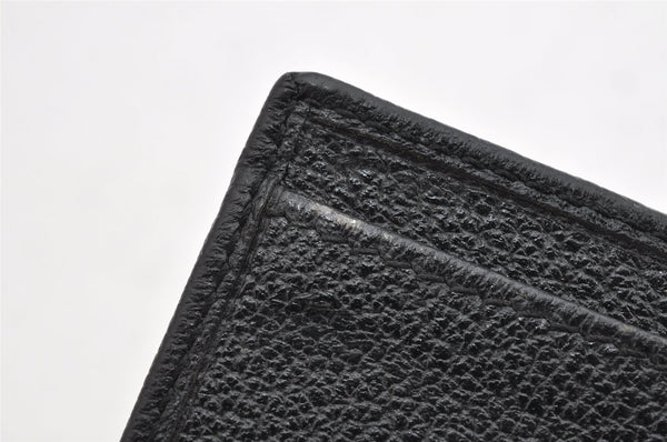 Authentic GUCCI Bamboo Vintage Long Wallet Purse Leather Suede Black 1480K