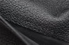 Authentic GUCCI Bamboo Vintage Long Wallet Purse Leather Suede Black 1480K