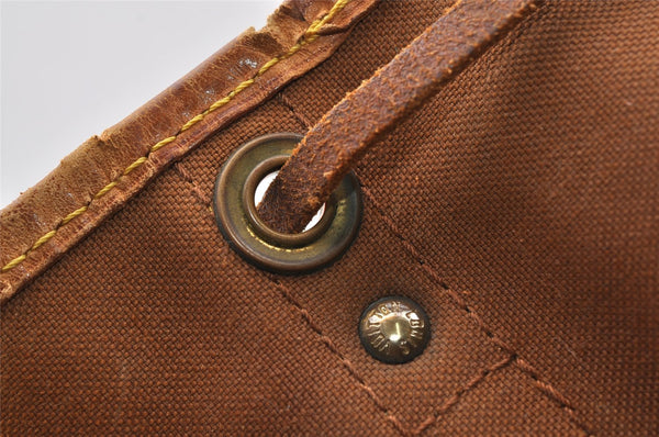 Authentic Louis Vuitton Monogram Petit Noe M42226 Shoulder Drawstring Bag 1481I