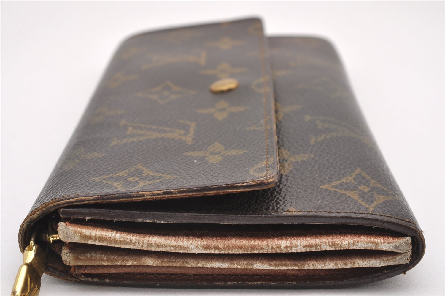 Auth Louis Vuitton Monogram Pochette Porte Monnaie Credit Wallet M61723 LV 1482J