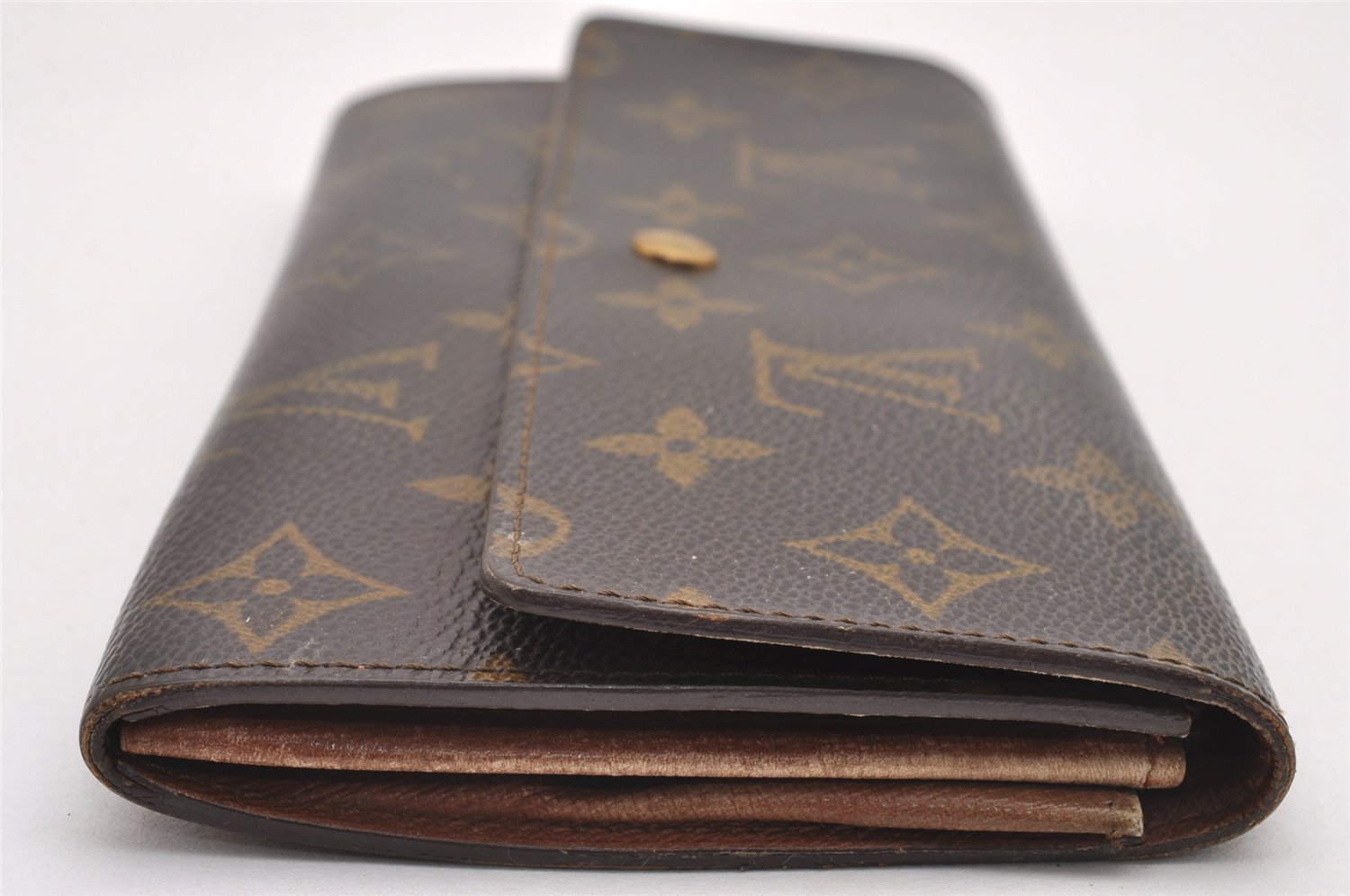 Auth Louis Vuitton Monogram Pochette Porte Monnaie Credit Wallet M61723 LV 1482J