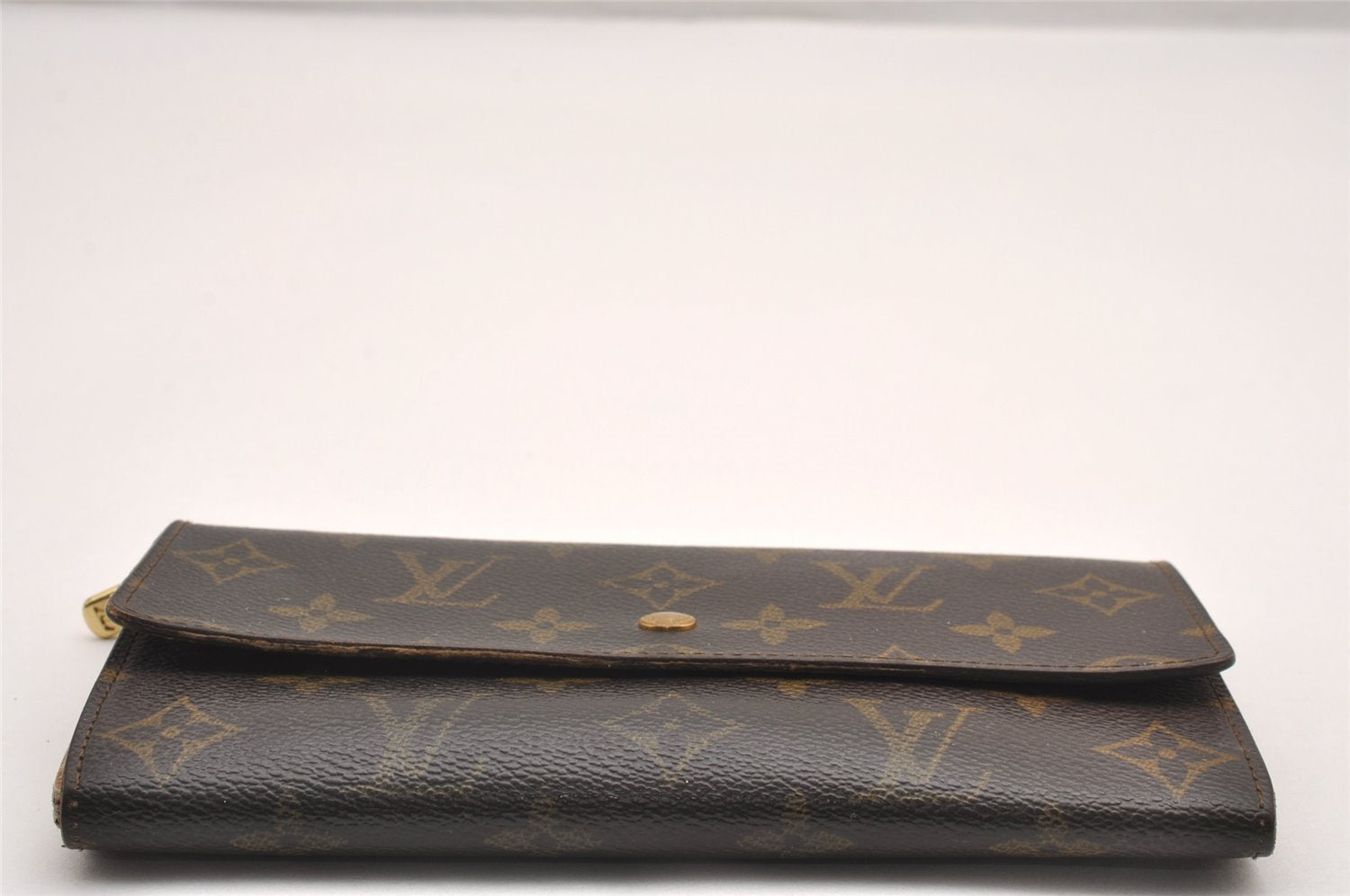 Auth Louis Vuitton Monogram Pochette Porte Monnaie Credit Wallet M61723 LV 1482J