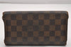 Authentic Louis Vuitton Damier Porte Tresor International Wallet N61215 LV 1483J