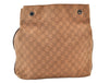 Authentic GUCCI Vintage Tote Bag GG Canvas Leather 101341 Brown Junk 1484K