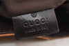 Authentic GUCCI Vintage Tote Bag GG Canvas Leather 101341 Brown Junk 1484K
