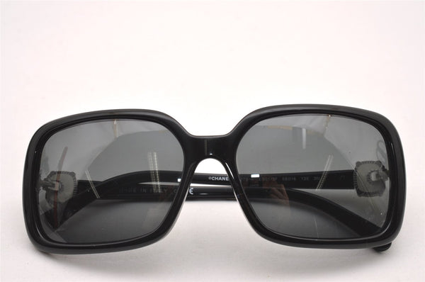 Authentic CHANEL Vintage Sunglasses CoCo Mark Plastic 5175-A Black Box 1485J