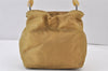 Authentic Christian Dior Maris Pearl Shoulder Hand Bag Purse Nylon Beige 1485K