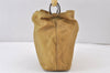 Authentic Christian Dior Maris Pearl Shoulder Hand Bag Purse Nylon Beige 1485K