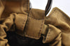 Authentic Christian Dior Maris Pearl Shoulder Hand Bag Purse Nylon Beige 1485K