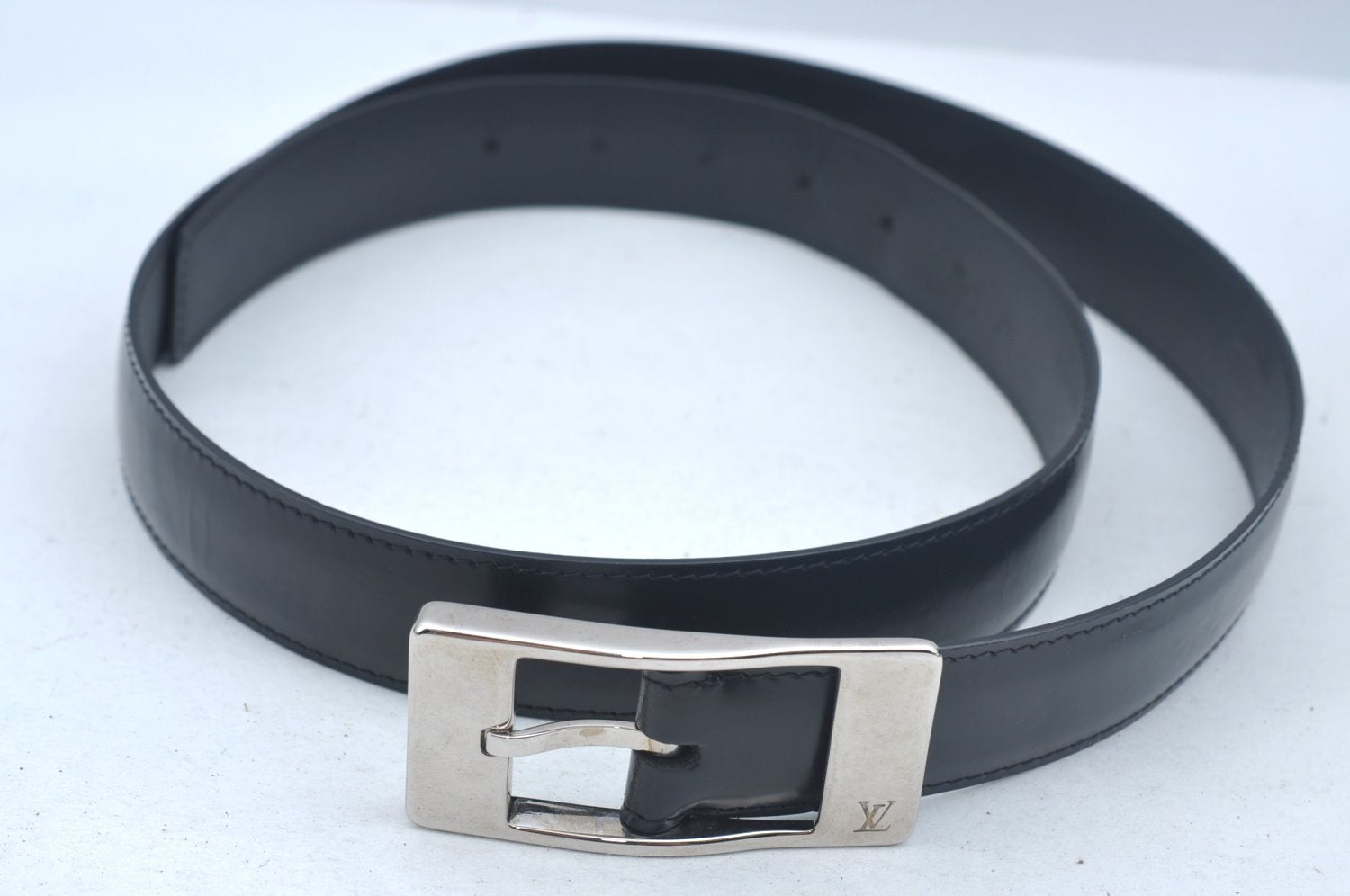 Authentic Louis Vuitton Ceinture Mirage Leather Belt 37.4