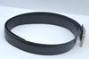 Authentic Louis Vuitton Ceinture Mirage Leather Belt 37.4" Black M9831 LV 1487J