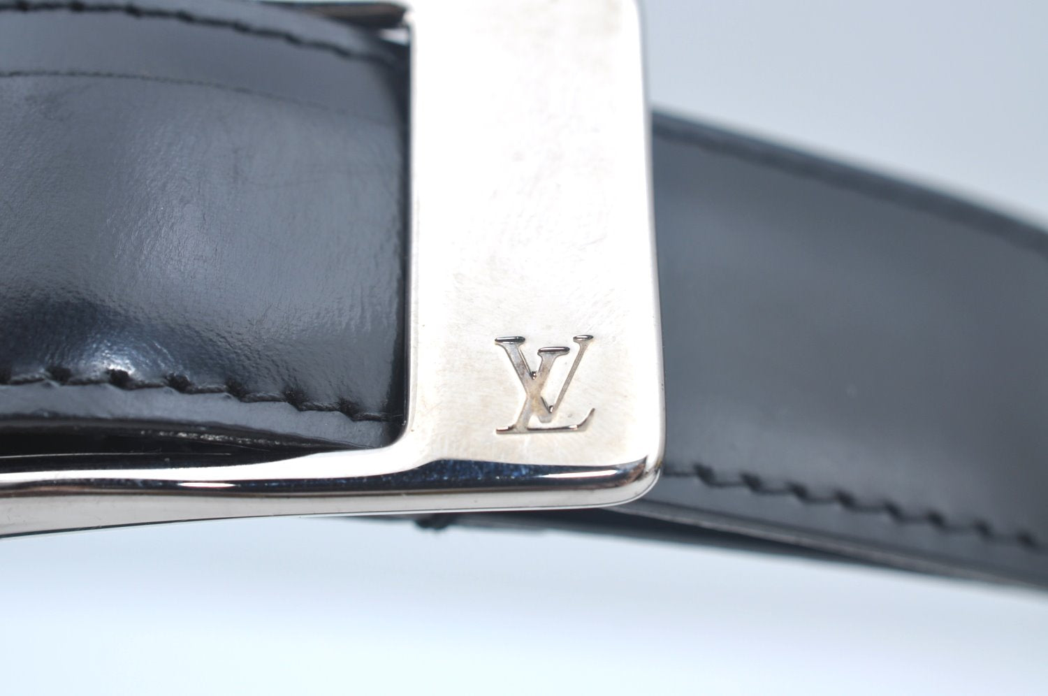 Authentic Louis Vuitton Ceinture Mirage Leather Belt 37.4