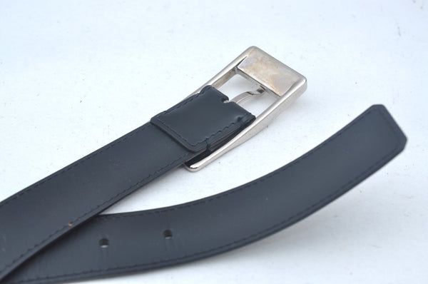 Authentic Louis Vuitton Ceinture Mirage Leather Belt 37.4" Black M9831 LV 1487J