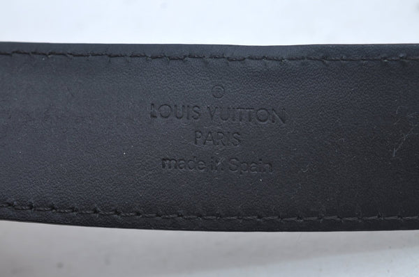 Authentic Louis Vuitton Ceinture Mirage Leather Belt 37.4" Black M9831 LV 1487J