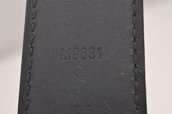 Authentic Louis Vuitton Ceinture Mirage Leather Belt 37.4" Black M9831 LV 1487J