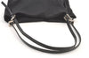 Authentic FENDI Vintage Shoulder Tote Bag Purse Jersey Leather Black 1488K