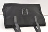 Authentic FENDI Vintage Shoulder Hand Bag Nylon Leather Black Junk 1489K