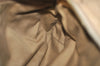Authentic Salvatore Ferragamo Gancini Leather Shoulder Hand Bag Beige 1490K
