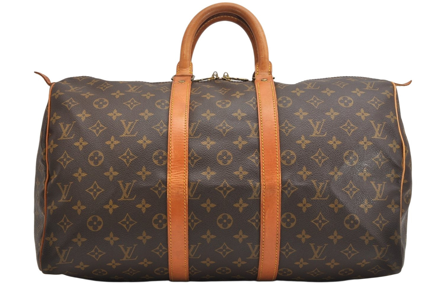 Authentic Louis Vuitton Monogram Keepall 45 Travel Boston Bag M41428 LV 1492K