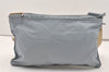 Authentic PRADA Nylon Tessuto Leather Shoulder Cross Body Bag Light Blue 1494J